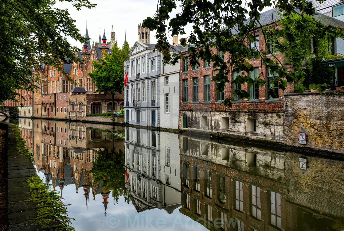 Canals of Bruges in Belgium